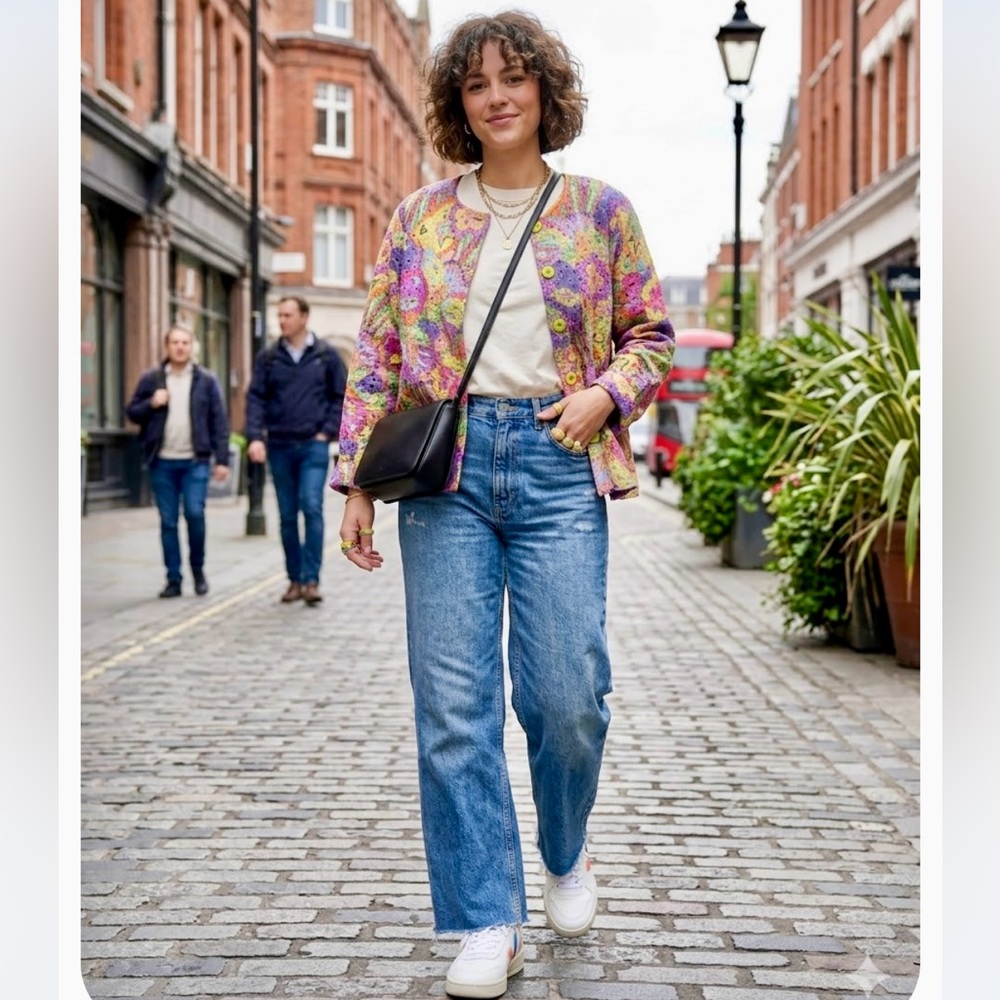 Parsley & Sage Multicolor Button-Up Jacket